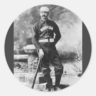 Adesivo Foto Antiga de Esportes, Jogador de Beisebol de Bo