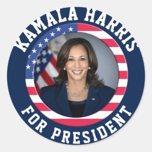 Adesivo Foto da Campanha Kamala Harris