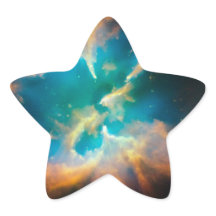 Foto da esplêndida nebulosa celeste azul aqua