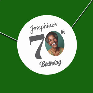 Adesivo Foto da Festa de Aniversário de 70 Anos em Destaqu