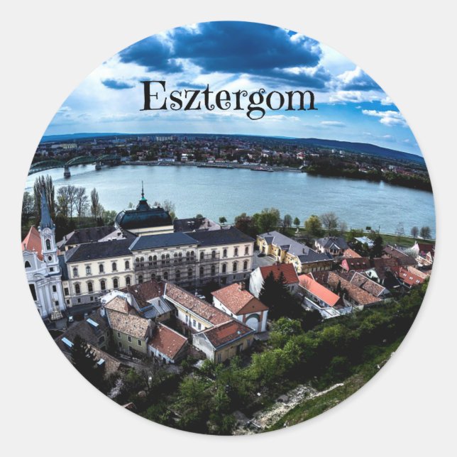 Adesivo Foto da paisagem de Esztergom (Frente)
