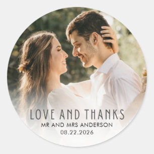 Adesivo Foto de Amor e Gratidão de Casamento