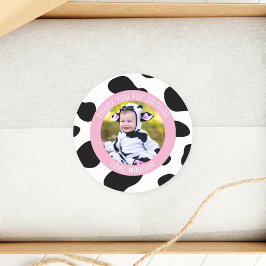 Adesivo Foto De Aniversário Da Santa Vaca Obrigado Por Ter