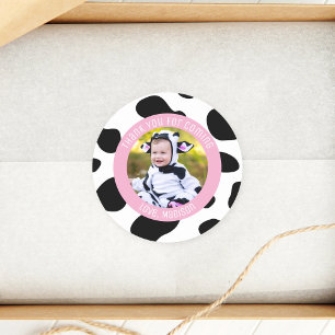 Adesivo Foto De Aniversário Da Santa Vaca Obrigado Por Ter