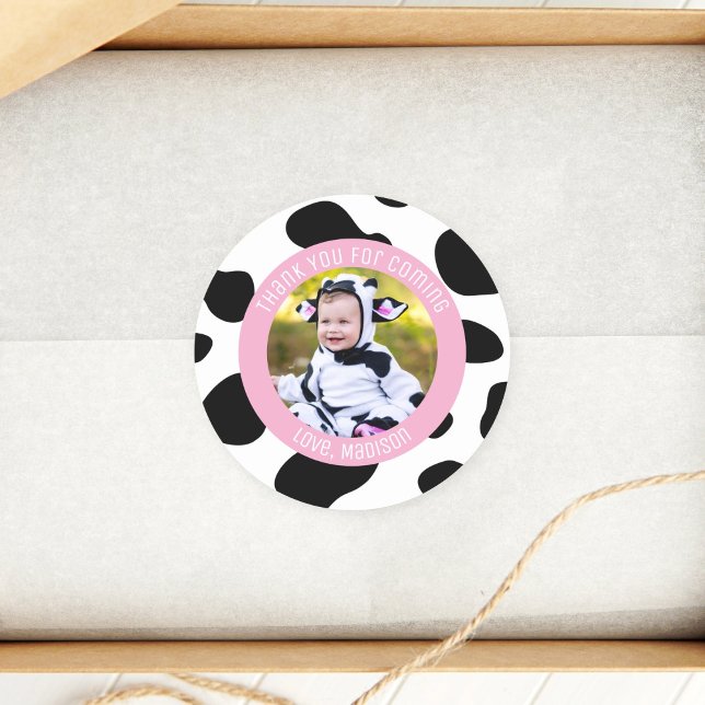 Adesivo Foto De Aniversário Da Santa Vaca Obrigado Por Ter (Criador carregado)