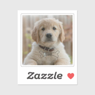 ADESIVO FOTO DE CACHORRINHO DE CÃO NOME OSSO MELHOR MÃE PA