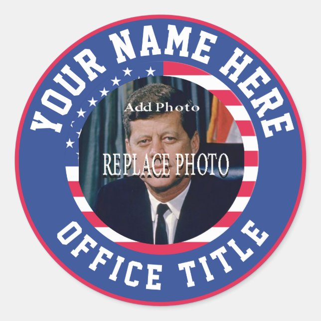 Adesivo Foto de Campanha Personalizada (Frente)