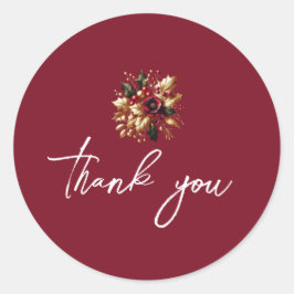 Adesivo Foto De Casamento De Folha De Ouro Elegante - Obri