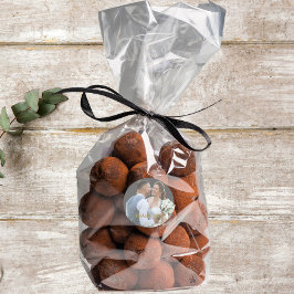 Adesivo Foto De Casamento Dourada Tipografia Obrigado