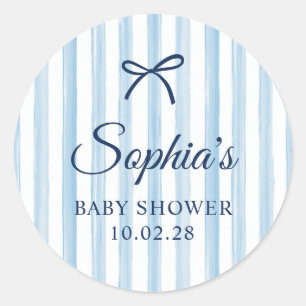 Adesivo Foto de Chuvinha de Bebê com Listras Pintadas de A