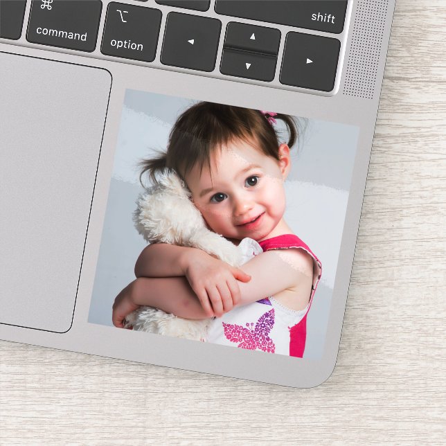 Adesivo Foto de criança, Namorado, Cônjuge, mãe ou animal (Detalhe)