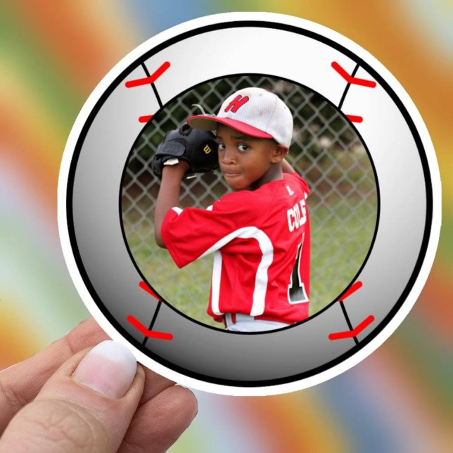Adesivo Foto de Esportes de Beisebol (Baseball or Softball Sticker)