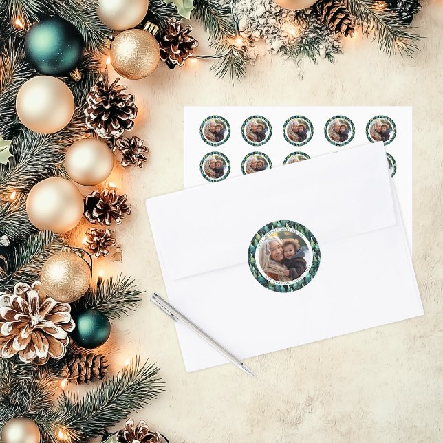 Adesivo Foto de Feriado Rustic Woodland (Rustic Woodland Stickers)
