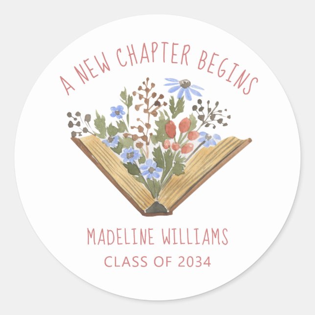 Adesivo Foto de Formatura de Livro (Frente)