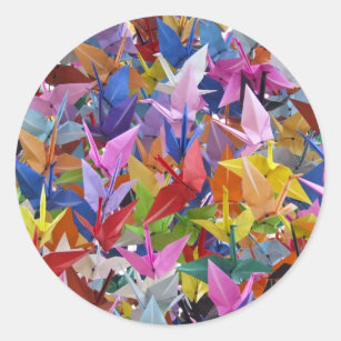 Adesivo Foto de papel de 1.000 guindastes de Origami
