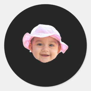 Adesivo Foto de rosto de bebê novo pai _1