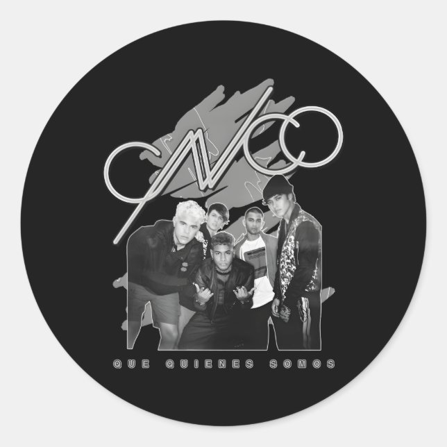 Adesivo Foto do Álbum Branco Preto Oficial Cnco (Frente)