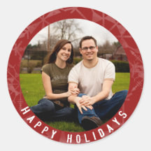 Foto do Floco de Neve Vermelho Feliz Feriados