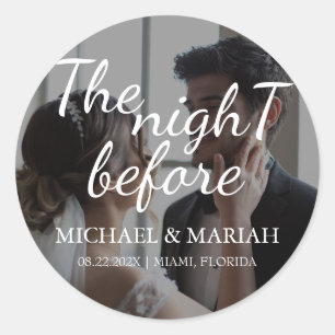 Adesivo Foto do jantar de ensaio da noite anterior elegant