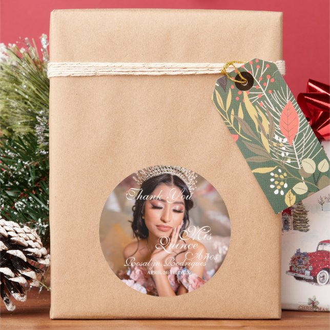 Adesivo Foto do roteiro Quinceanera 15 Birthday (Feriado)