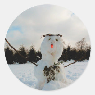 Adesivo Foto do verdadeiro boneco de neve