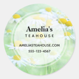 Adesivo Foto dos Bonito Daisies em uma empresa de campo