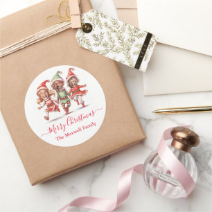 Adesivo Foto dos elfos de Natal