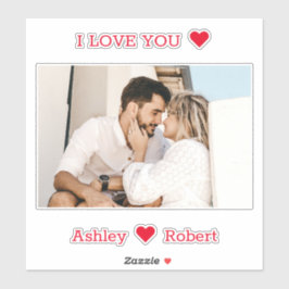 Adesivo Foto e nome do Casal personalizado 
