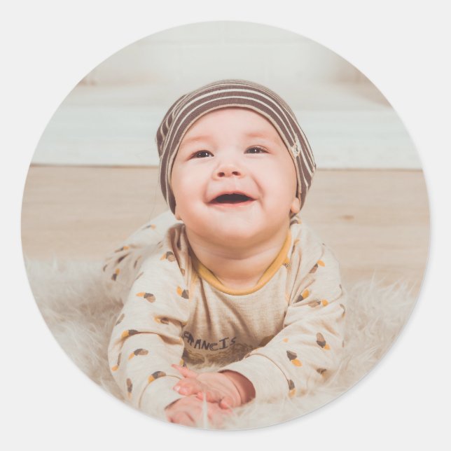 Adesivo Foto e texto personalizados (Frente)