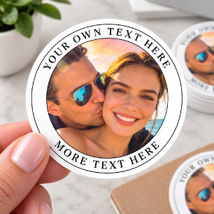 Adesivo Foto e Texto Personalizados