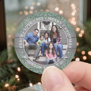 Adesivo Foto e texto Venerado Natal e Cinza