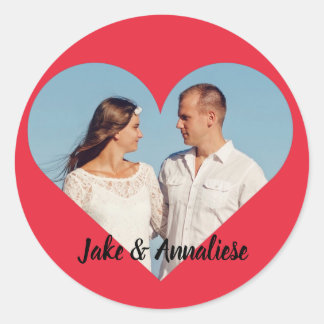 Adesivo Foto em forma de coração