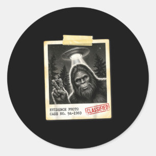 Adesivo Foto engraçada de bigfoot alienígena ufo antiga ev