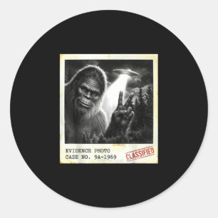Adesivo Foto engraçada de evidência vintage de bigfoot ali