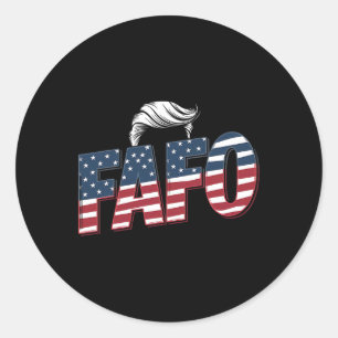 Adesivo Foto engraçada de Fafo Trump