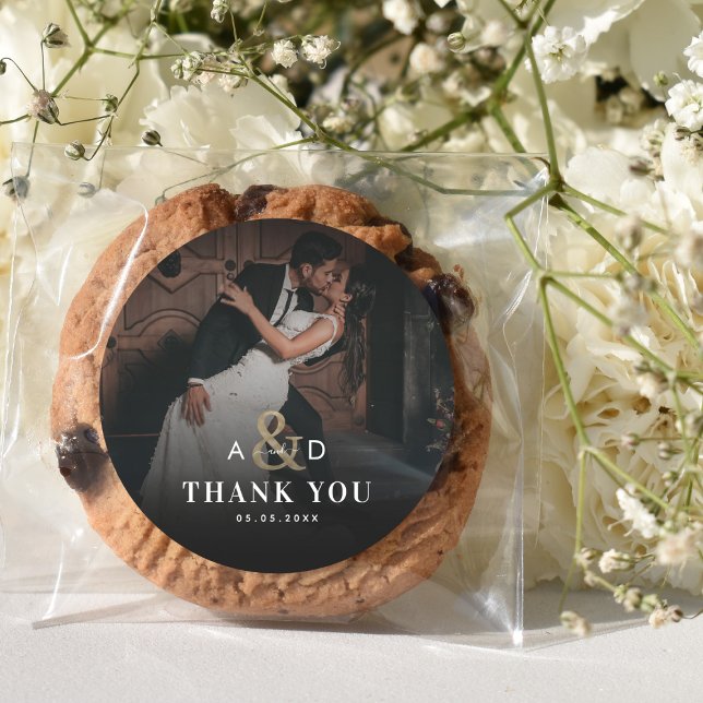 Adesivo Foto Escuro Dourada Ampersand Negra (Criador carregado)