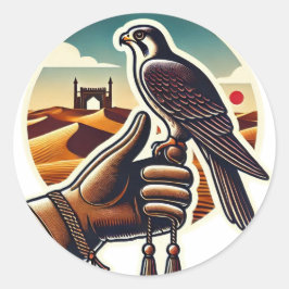 Adesivo Foto Falcão de Cinza em alta velocidade