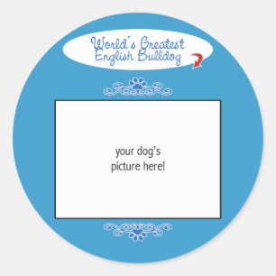 Adesivo Foto feita sob encomenda! O grande buldogue inglê