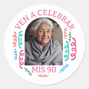 Adesivo Foto Fiesta de 90 Años