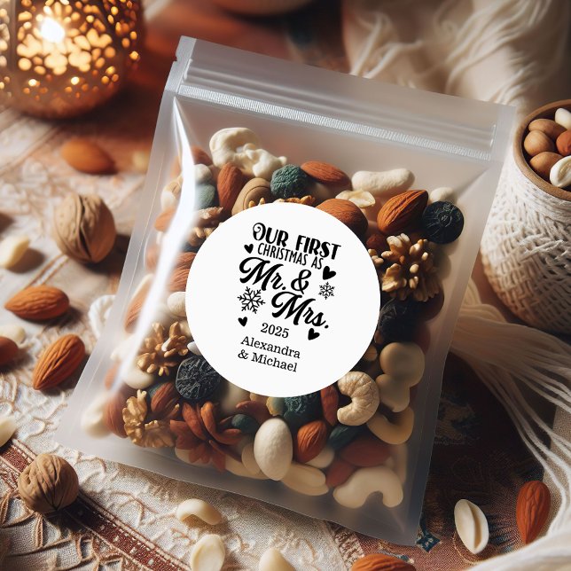 Adesivo Foto Flocos de Neve Natal Senhor e Senhora (Criador carregado)