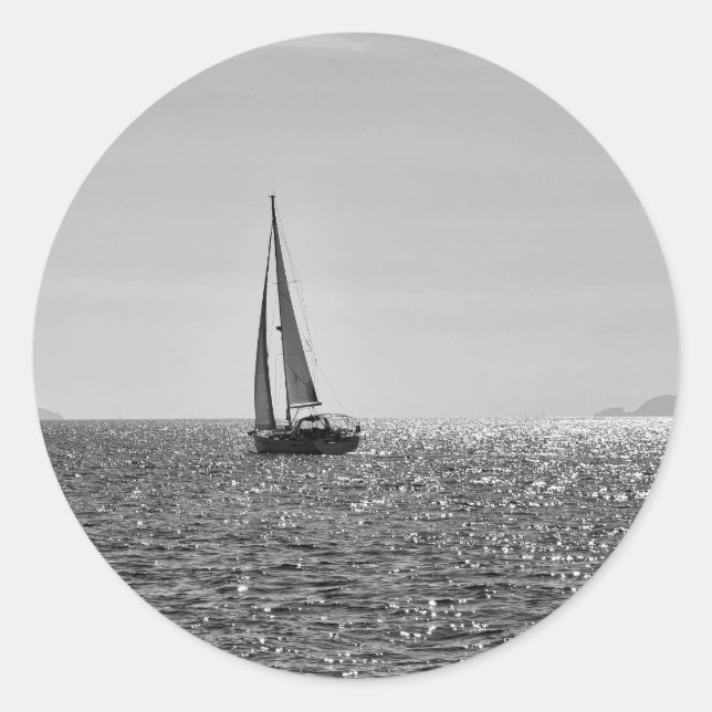 Adesivo Foto moderna legal do veleiro no verão (Frente)