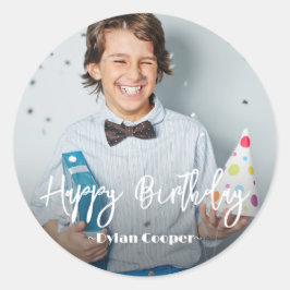 Adesivo Foto Personalizada Aniversário