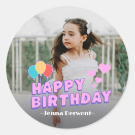 Adesivo Foto Personalizada Aniversário