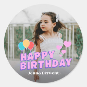 Adesivo Foto Personalizada Aniversário