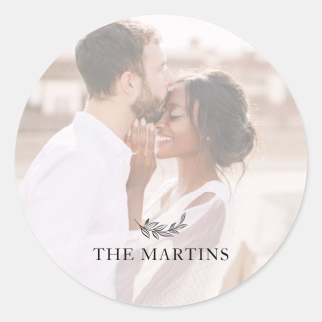 Adesivo Foto Personalizada Botânica Negra (Frente)