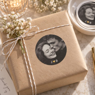 Adesivo Foto Personalizada Casamento Iniciais Personalizad