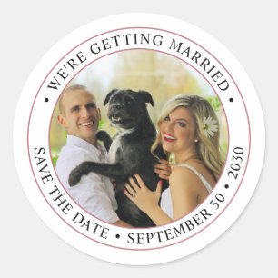 Adesivo Foto personalizada Casamento Salvar a Data
