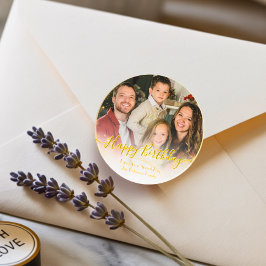 Adesivo Foto personalizada clássica e elegante branca e Do