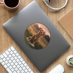 Adesivo Foto Personalizada Com O Nome Do Seu Cachorro