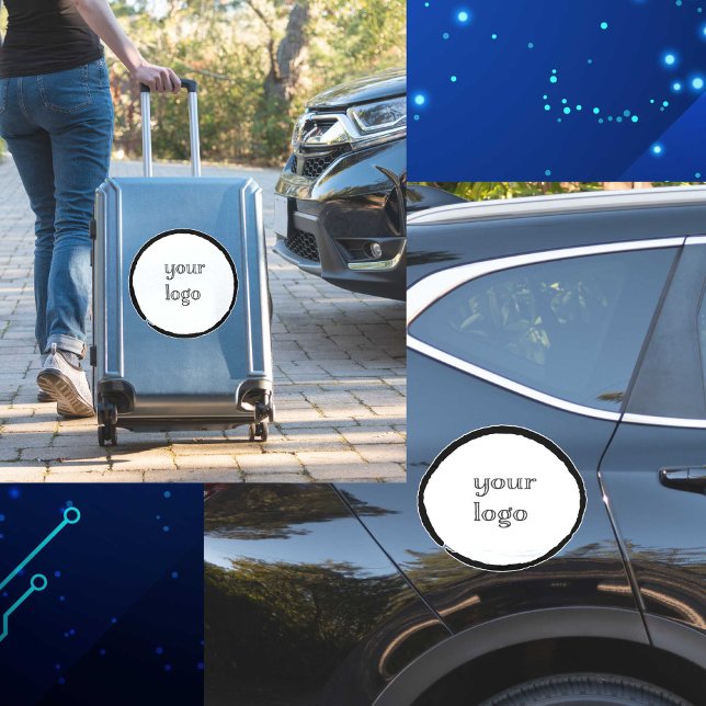 Adesivo Foto personalizada Crie seu logotipo (Make your custom personalized logo car decal- great for luggage, too.)
